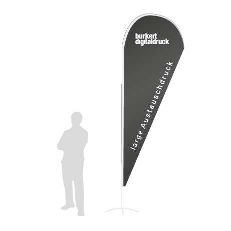 Beachflag Drop Austauschdruck | Large (350 cm) | einseitig bedruckt
