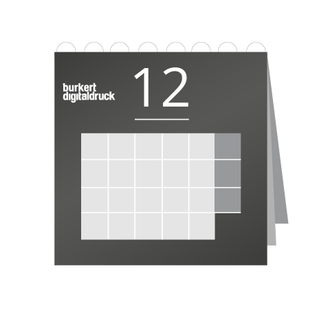 12 Blatt Wandkalender mit Deckblatt