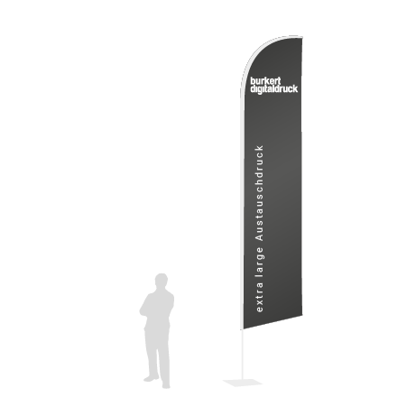 Beachflag Wind Austauschdruck | Extra Large (490 cm) | einseitig bedruckt
