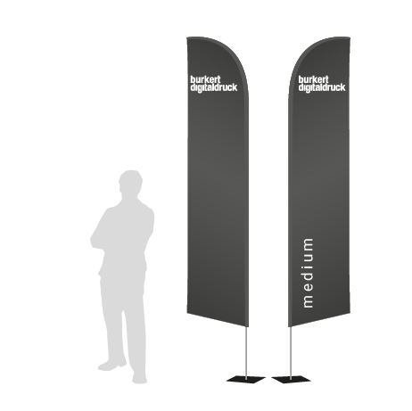 Beachflag Wind | Medium (320 cm) | beidseitig bedruckt
