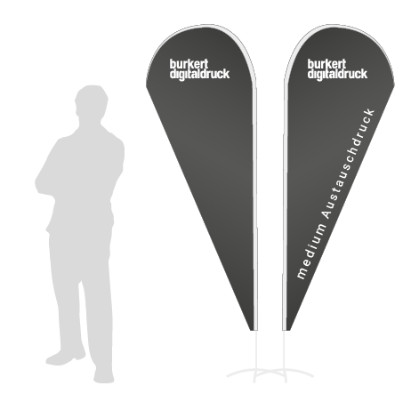 Beachflag Drop Austauschdruck | Medium (280 cm) | beidseitig bedruckt