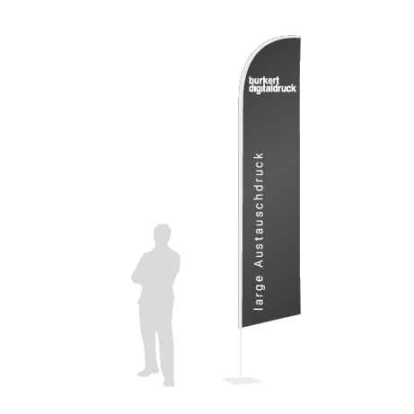 Beachflag Wind Austauschdruck | Large (400 cm) | einseitig bedruckt