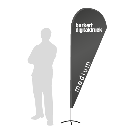 Beachflag Drop | Medium (280 cm) | einseitig bedruckt