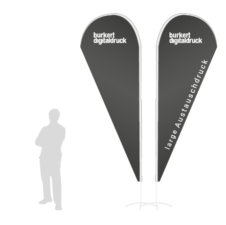 Beachflag Drop Austauschdruck | Large (350 cm) | beidseitig bedruckt