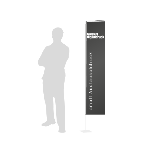 Beachflag Rechteck Austauschdruck | Small (200 cm) | einseitig bedruckt