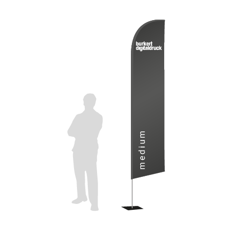Beachflag Wind | Medium (320 cm) | einseitig bedruckt