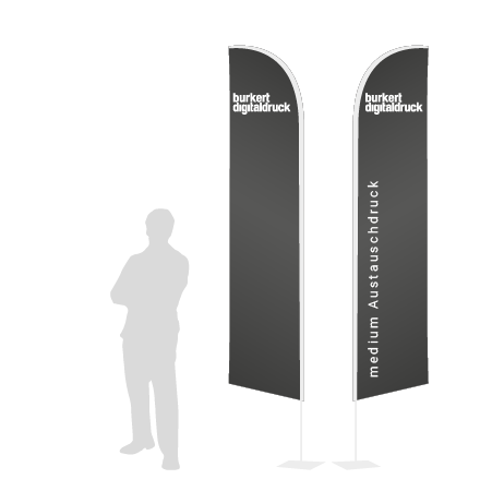 Beachflag Wind Austauschdruck | Medium (320 cm) | beidseitig bedruckt