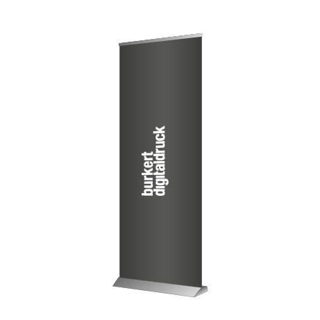 Roll-Up Deluxe | B 85 cm x H 153 - 200 cm | einseitig bedruckt