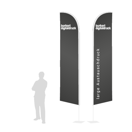 Beachflag Wind Austauschdruck | Large (400 cm) | beidseitig bedruckt